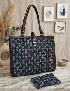 Bolso Tote de Mujer en Cuero Sintético Pintado a Mano, Gran Capacidad, Bolso de Hombro para Playa con Bolsa Adicional para el Uso Diario - Product Image 3