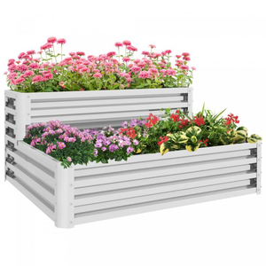 Wholesale Metal Raised <b>Garden</b> Bed With High Arched Trellis Outdoor Oval <b>Planter</b> Box Kit For Climbing <b>Vegetables</b> Flowers - Product Image 3