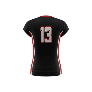 Maillot de volley-ball professionnel pour hommes et femmes, imprimé, personnalisable, coutures durables, polyester respirant, séchage rapide - Product Image 3