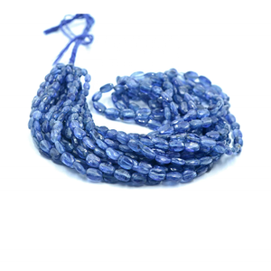 Perles de kyanite naturelle AAA+ en forme de pépite facettée, 5*7 mm, brin de 16 pouces pour la fabrication de bijoux - Product Image 4