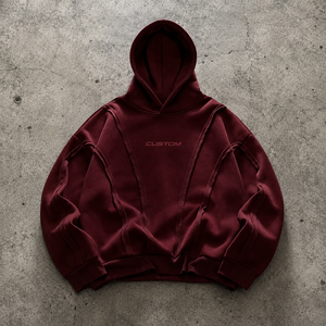 OEM cotton rich hoodie heavyweight cotton brushed hoodie reactive dyed hoodie Low MOQ - Product Image 3