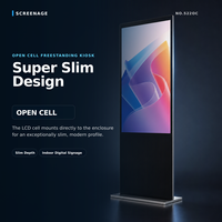 Écran publicitaire LCD Totem Kiosque pour affichage numérique en centre commercial avec CMS Cloud – Stock entrepôt Pologne