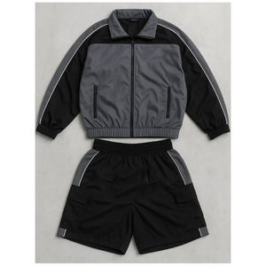 Conjunto de 2 Piezas de Camiseta Polo de Nailon y Poliéster con Logotipo Personalizado, Pantalones Cortos Cargo, Chaqueta Cortavientos, Traje Deportivo para Hombre, Camisetas, Conjunto Corto, Chándal para Hombre - Product Image 6