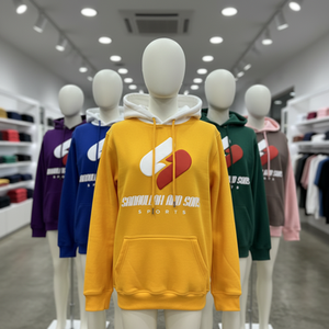 Custom Logo Winter Pullover Hoodie Cotton Blend Unisex Oversized Fleece Eco-Friendly Pocket <b>Comfortable</b> Sweatshirt Wholesale - Product Image 6