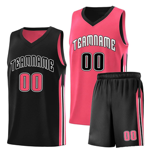 Conjunto de Uniforme de Baloncesto Personalizado, Negro y Azul Claro, Impresión por Sublimación, Poliéster Transpirable, Jersey Unisex para Adultos con Número y Nombre - Product Image 3