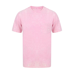 T-shirts Homme Oversize à Col Rond en Coton/Polyester Tricoté Respirant, Effet Délavé Acide, Design Fitness – Meilleures Ventes, Qualité Supérieure, Coupe Ample - Product Image 1