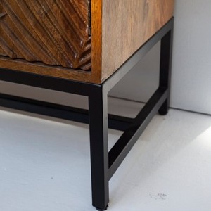 Vandana Vesta Vista - Mueble de Almacenamiento de Madera Tallada, Diseño Moderno de Muebles de Madera Maciza - Product Image 3