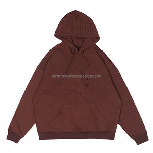 Sudadera con Capucha de Algodón 100% de Alto Gramaje, Estilo Boxy, Novedad, con Logotipo Personalizado Grabado en Relieve Frontal, para Hombre - ¡Venta Caliente! - Product Image 4