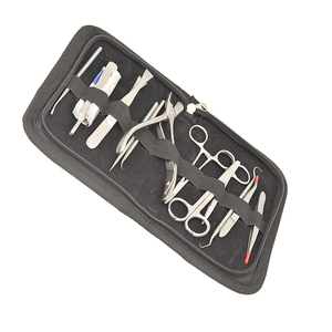 Kit chirurgical 12 pièces en acier inoxydable allemand, manuel inclus, pour l'anatomie, la biologie, les expériences en laboratoire, lames et poignées de scalpel, ensemble d'outils - Product Image 5