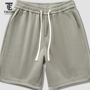 Shorts de sport en coton premium pour homme, prêts à être expédiés, style décontracté été, haute qualité, pour la gym et le fitness, design uni et simple. - Product Image 6