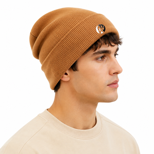 Bonnet pour homme en tissu tricoté chaud, motif côtelé, coupe ajustée et toucher doux, conçu pour les promenades hivernales et les activités de plein air - Product Image 4