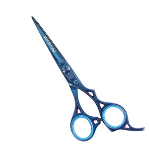 Professional Stainless Steel Barber Salon Hair Scissors <b>Razor</b>-Sharp Blue Straight Ceramic Handle 6.5 Inch Right-Handed Custom - Product Image 6