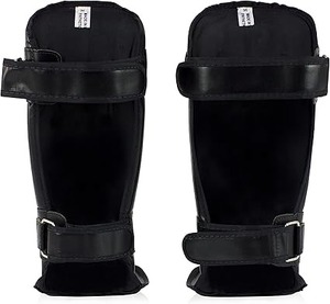 สนับแข้ง MMA แบบสั่งทำพิเศษ คุณภาพพรีเมียม ราคาขายส่ง RTS Fair Tex รุ่นใหม่ ป้องกันขาสำหรับคิกบ็อกซิ่ง ทำจากหนังแท้ OEM - Product Image 3