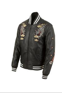 Chaqueta Bomber de Cuero para Hombre, Diseño Personalizado, Impermeable y Transpirable, Cierre de Cremallera Ecológico, Corte Regular - Product Image 2