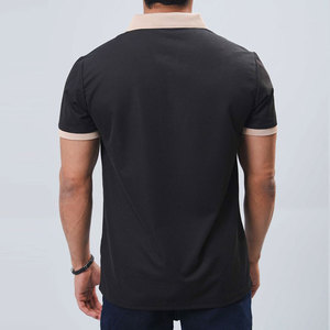 Collar Design Solid Color Breathable <b>Canvas</b> Men's for Shirts Customized Logo Short Sleeve High Quality Casual Outdoor Sportswear - Product Image 2