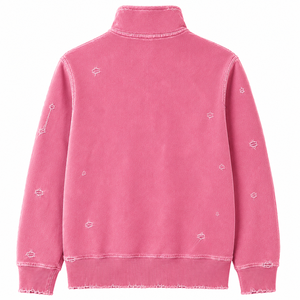 Sweat-shirt à capuche zippé pour homme, personnalisé, vintage, délavé, effet usé, en molleton épais, effet décoloré par le soleil - Product Image 4