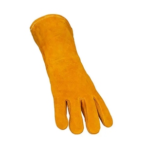 Gants de sécurité en cuir de vachette pleine fleur, haute performance, résistants à la chaleur et aux étincelles, protection industrielle des mains, gants de soudeur - Product Image 2