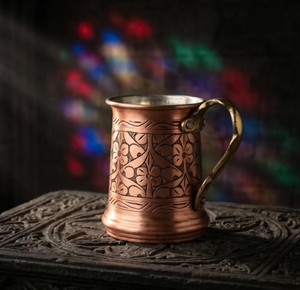 Taza de Cobre Hecha a Mano con Asa Cómoda para Restaurante, Hotel, Hogar, Cocina, Presentación de Bebidas, Uso Diario - Product Image 3