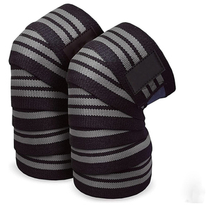 Bandes de compression pour genoux en matériau durable, fabriquées au Pakistan, vente en gros à bas prix, pour entraînement et musculation, par Burhan Sports - Product Image 5