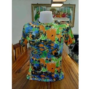 Camiseta Unisex Personalizada de Algodón Ecológico para Mujer, Teñida con Técnica Tie-Dye, Lavado Ácido, Multicolor, Cuello Redondo, Manga Corta, Estilo Urbano, OEM, Tejida, para Fiesta - Product Image 2