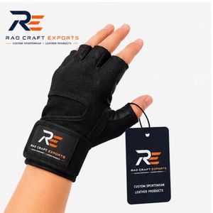 Gants de sport confortables pour la musculation, aident à prévenir les callosités, améliorent la force de préhension et offrent un soutien pour chaque entraînement de musculation, demi-doigts. - Product Image 3