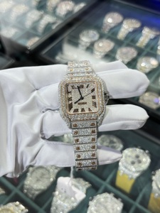 Reloj de Lujo Hip Hop de Acero Inoxidable Premium con Esfera de Cristal de Zafiro, Cronógrafo, Movimiento Automático para Hombre - Hecho a Medida - Product Image 1