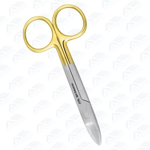CE Certified Beebee Crown Scissors 110 mm Straight <b>Saw</b> Edge Manual <b>Power</b> Source Stainless Steel Dental Surgical Instruments - Product Image 5