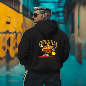 Sudaderas con Capucha Premium Personalizadas con Lavado Ácido y Frente Sólido |   Suéter de Algodón de Alta Calidad de 300g |   Fabricante de Etiqueta Privada OEM ODM de Secado Rápido - Product Image 4