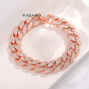 Bracelets manchette S925 en moissanite, taille brillant rond, sertissage en canal, plaqué or, argent, or rose, chaîne de luxe unisexe - Product Image 5
