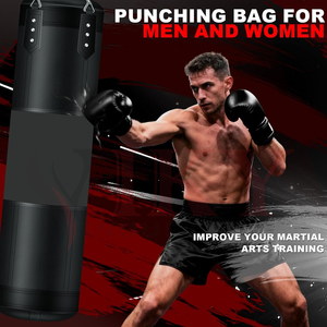 Sac de frappe absorbant les chocs pour l'entraînement de force et de vitesse, sac de frappe en cuir et sacs de sable, nouveau sac de boxe tendance 2026 - Product Image 3