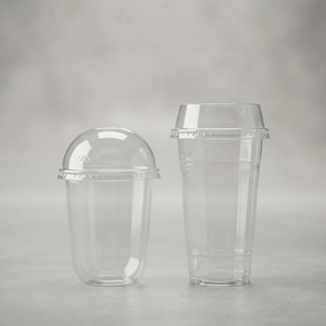 Gobelets en plastique jetables pour café glacé, thé, smoothie, avec couvercles en dôme, en PP rond, pour boissons, 12, 16, 22 oz, fabriqués au Vietnam - Product Image 1