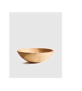 High Quality Wooden Serving Bowl For Salad <b>Pasta</b> Snacks Fruit Storage Natural Sustainable Dining Table Decor - Product Image 2