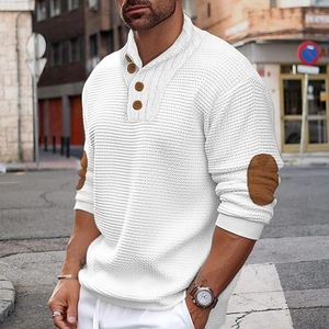 Suéter de Punto Blanco para Mujer, Cuello Redondo, Manga Larga, Color Sólido Informal, 100% Poliéster, Corte Regular, Bordado Invernal - Product Image 5