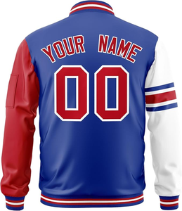 แจ็คเก็ตเบสบอลแบบวาร์ซิตี้สั่งทำได้ ขายส่ง แจ็คเก็ตยีนส์ผู้ชาย ผลิตจากโรงงาน สินค้ามาใหม่ แขนยาว - Product Image 6