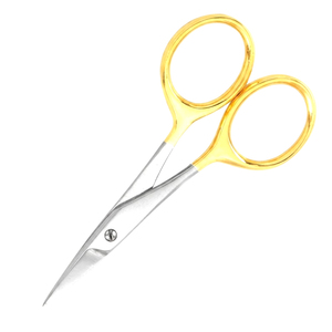Tijeras Profesionales para Cutículas con Mango Dorado, Acero Inoxidable, Punta Fina y Afilada, Tijeras de Precisión para Recortar Cutículas de Uñas, Manicura - Product Image 4