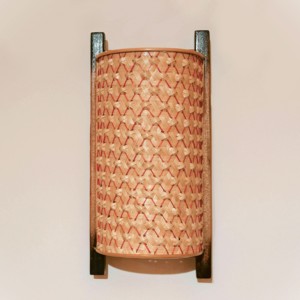 Lámpara de pared de estilo nórdico, lámpara para hotel y restaurante, apliques de bambú natural en venta - Product Image 1