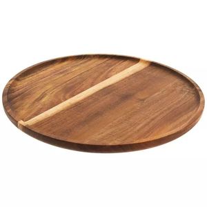 Handmade Polished Eco-Friendly Round Mango Wood Charger Plate with Classic Emerald Design Durable BPA Free Wedding Dining Dish - Product Image 4