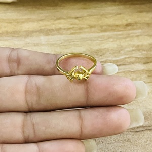 Latest Design Crab Animal <b>Ring</b> Boho Brass <b>Rings</b> For Women 18k Gold Plated Dainty <b>Statement</b> Ocean Jewelry For Wholesale/OEM/ODM - Product Image 6