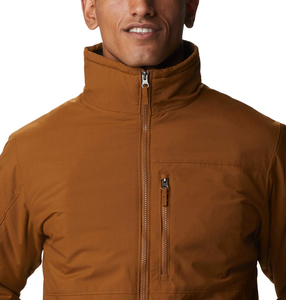 Chaqueta Aislante Color Cobre para Hombre, Ligera, Resistente al Viento y al Agua, con Cierre, para Otoño, Invierno, Senderismo y Viajes - Product Image 4