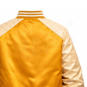 Chaqueta de Invierno Estilo Varsity de Satén, Prenda Exterior Elegante y Ligera para un Look Urbano - Product Image 5