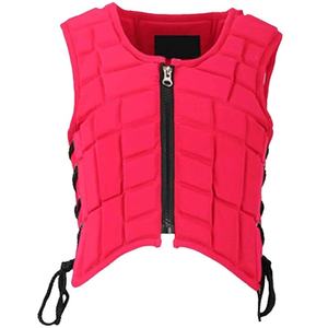 Unisex Equestrian Safety Vest Sleeveless Black Neoprene With Pockets Zipper Closure Breathable Mesh Design - Product Image 3