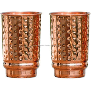 แก้วทัมเบลอร์ทองแดงแบบใช้แล้วทิ้งชุดเคลือบแลคเกอร์แบบไม่มีซับในขนาด900มล. - Product Image 1