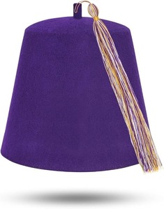 Masonic Plain Fez <b>Hat</b> - <b>Purple</b> Wool with Various Tassel Colors Fabric type100% Wool Care instructions Hand Wash Only - Product Image 6