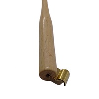 Porte-plume en bois oblique de 23 cm de long avec bride en métal pour l'écriture stylisée pour calligraphe professionnel