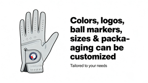 ถุงมือหนังแกะสำหรับตีกอล์ฟ คุณภาพพรีเมียม ทนทาน ราคาโรงงาน รับสั่งทำโลโก้  สำหรับผู้ชายและผู้หญิง - Product Image 6