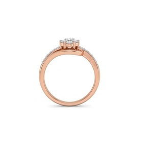 Bague en diamant rose tendance pour femme, idéale pour mariage, fiançailles, fêtes et usage quotidien, disponible au prix export. - Product Image 1