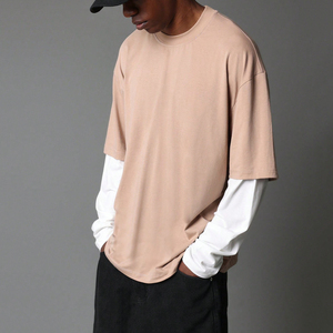 Camiseta Glory Custom Oversized con estampado gráfico desgastado, nueva camiseta moderna de manga larga de doble capa para ropa urbana unisex. - Product Image 6