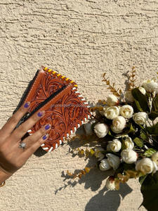 Nuevo pelo marrón hecho a mano Real en piel oculta monederos de cambio de moneda de cuero lindo pequeño rectángulo forma moneda tarjeta cremallera casos - Product Image 4