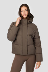Veste d'hiver chaude pour femme de haute qualité, en duvet, avec fermeture éclair, doublure en nylon respirante, imperméable et écologique, vente en gros - Product Image 3