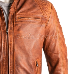Factory Direct Sale <b>Men</b> <b>Leather</b> <b>Jacket</b> Supply Cheapest Price Competitive Price And Best Price <b>Men</b> <b>Leather</b> <b>Jacket</b> - Product Image 3